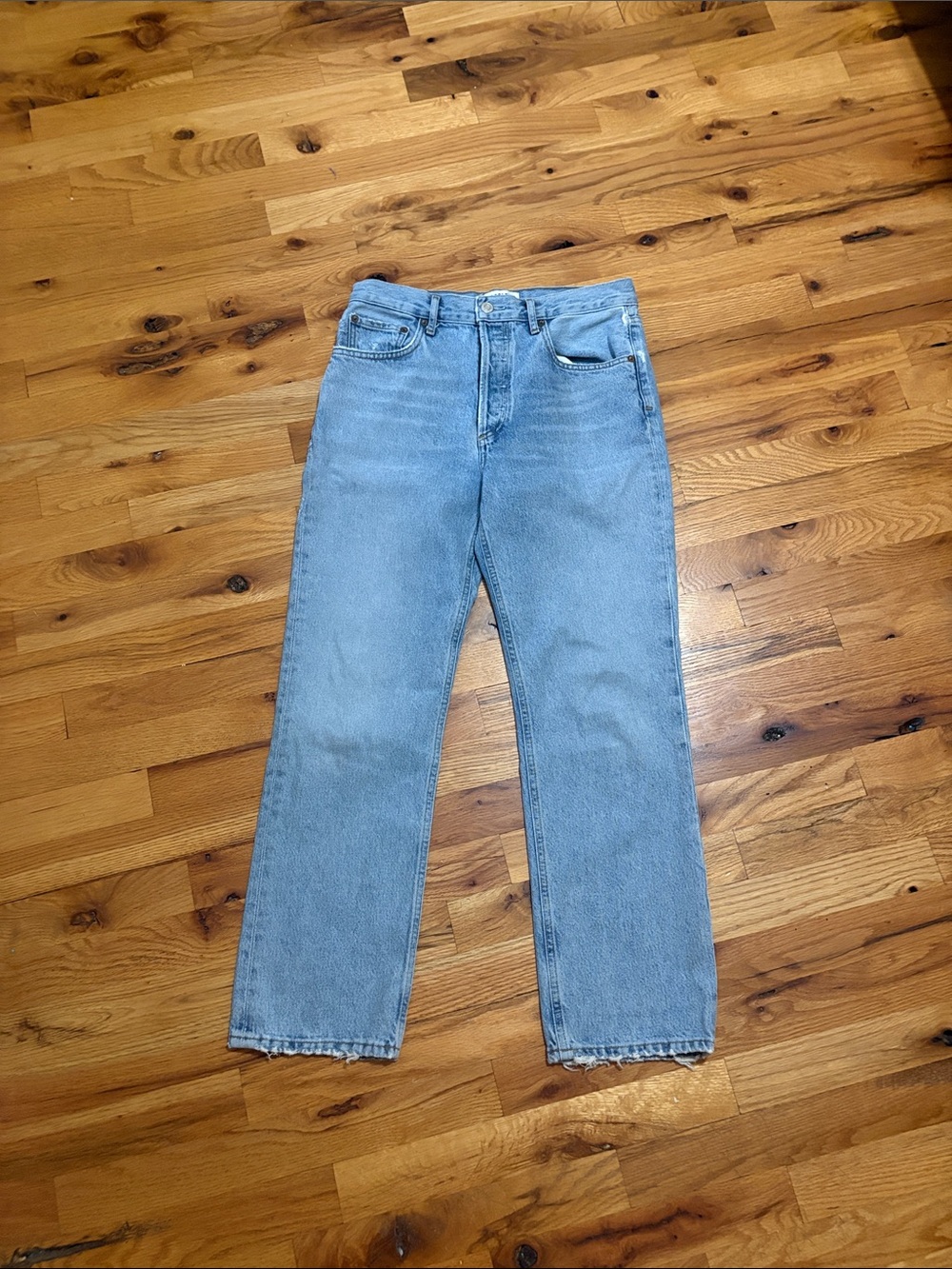 Agolde Light Blue High-Rise Denim Jeans never worn
